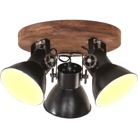 Plafonnier industriel 25 W Noir 42x27 cm E27 CFW68687