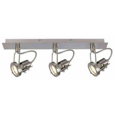 Plafonnier industriel chrome Fiji 2 3xGU10 Reality
