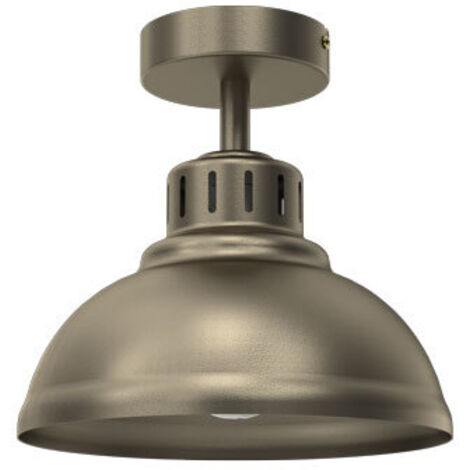 Plafonnier industriel doré titane Sven E27 15W Luminex