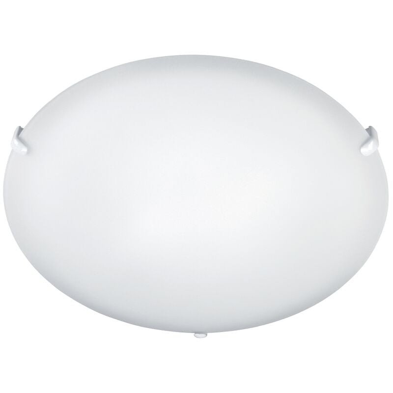 plafonnier - aric alva - e27 - diamètre 291 mm - blanc - sans lampe - aric 3970