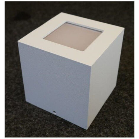 Plafonnier intérieur LED 4.5W blanc carré 100x100x100mm 3000K 221lm non-dimmable alim 230V IK06 IP40 Quasar 10