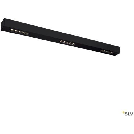 Plafonnier intérieur Q-LINE® 1 m noir LED 45 W 4000 K variable Triac - SLV - 1000689