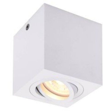 Plafonnier intérieur TRILEDO simple carré blanc GU10/LED GU10 51mm 10W max - SLV - 1002015