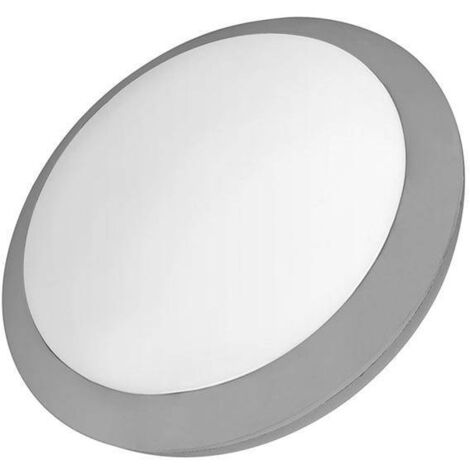 Plafonnier ip65 ford round e27 20w gris 2300lm