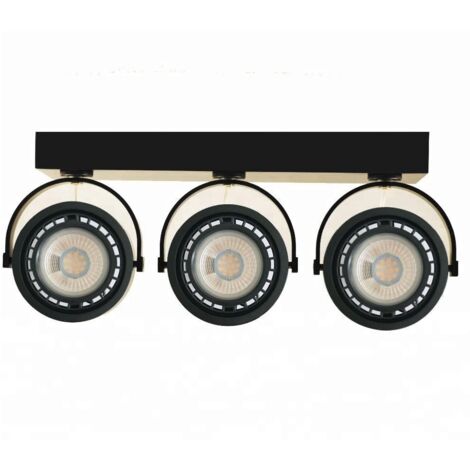 Plafonnier "IRIS-3 " 3x AR111 GU10 - Noir