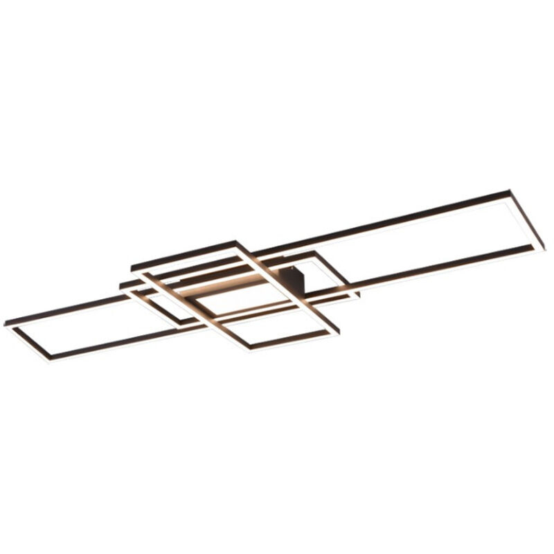 Trio - plafonnier, irvine incl. 1 x LED,SMD,60,0 WATT,3000-6500K,7100 lm. corps: métal, antracite L:105,0CM, L:42,0CM, H:6,5CM