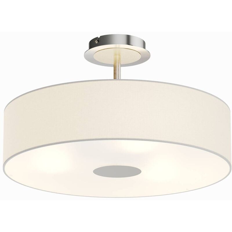 Lindby - Plafonnier Tissu à intensité variable 'Josia' en textile pour couloir