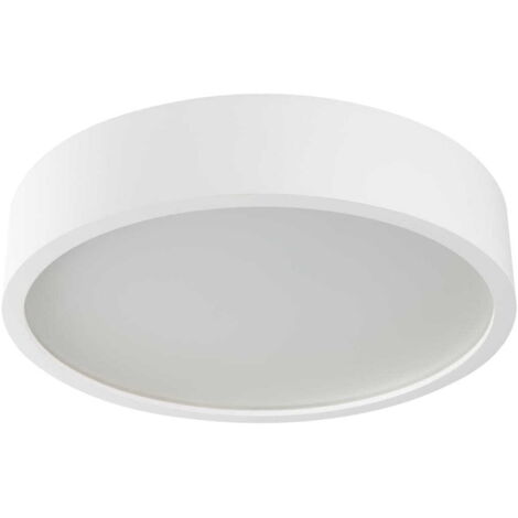 Plafonnier Kanlux Jasmin rond bois blanc 38cm 2xE27