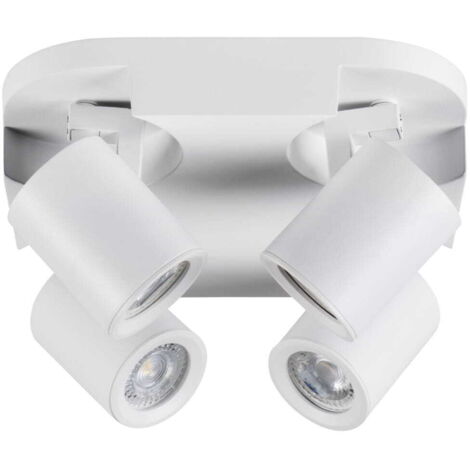 Plafonnier Kanlux Laurin 29128 4 spots blanc alu 22cm