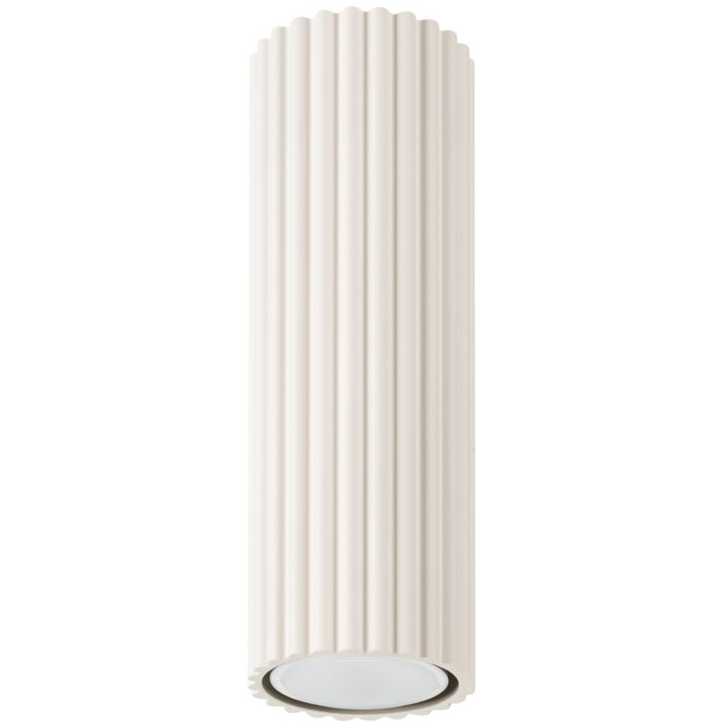 Sollux - Plafonnier Karbon aluminium 1xGU10 6.5cm