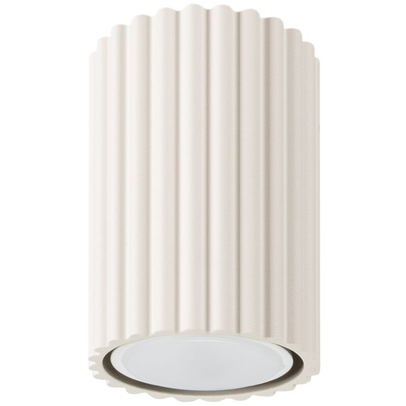 Sollux - Plafonnier Karbon aluminium 1xGU10 6.5cm