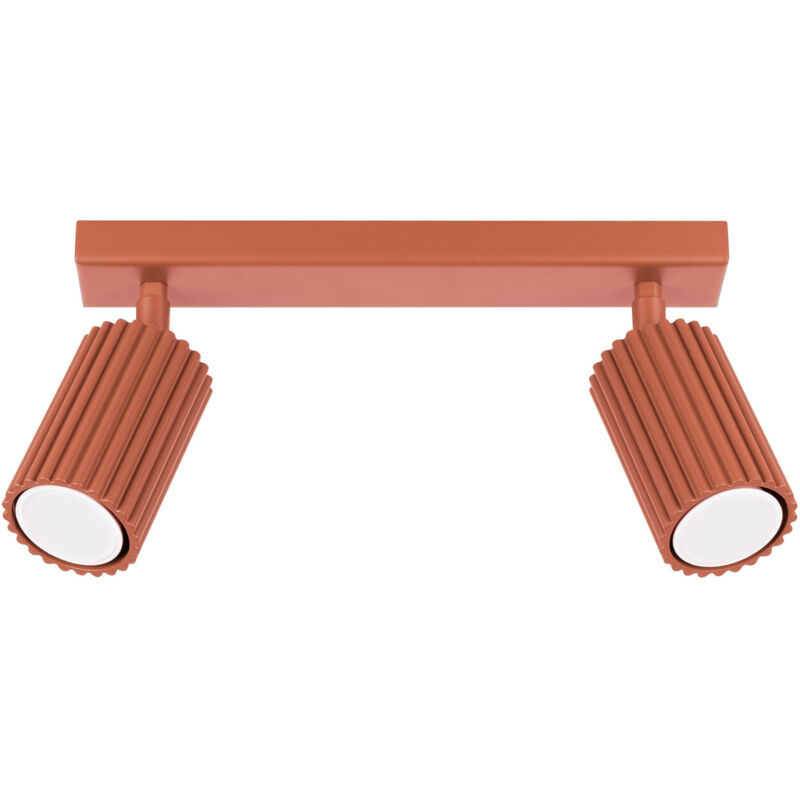 Sollux - Plafonnier Karbon aluminium 2xGU10 30cm