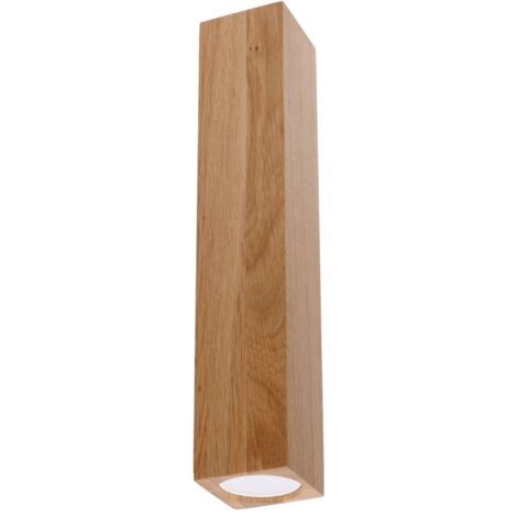 Plafonnier KUKKO 1 GU10 Bois Chêne LUMILO 10.119.41