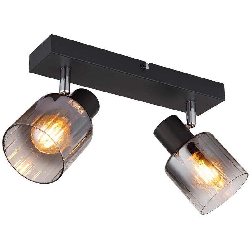 Plafonnier lampe de salon lampe de chambre spots orientables 2 flammes l 26cm