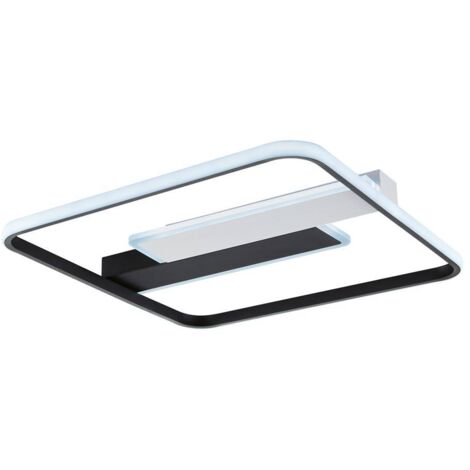 Plafonnier lampe de salon lumière LED métal blanc lampe de chambre 50x50 cm
