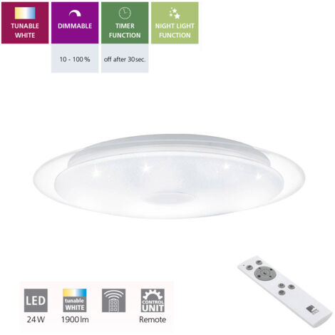 Plafonnier Lanciano 40 cm - Blanc