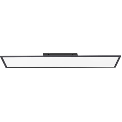 Plafonnier LED 100 cm 24W noir télécommande Paul Neuhaus