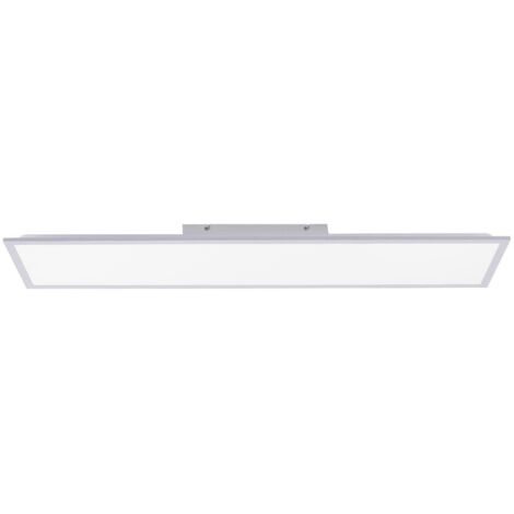 Plafonnier LED 119,5 cm 16W rectangulaire argent Neuhaus
