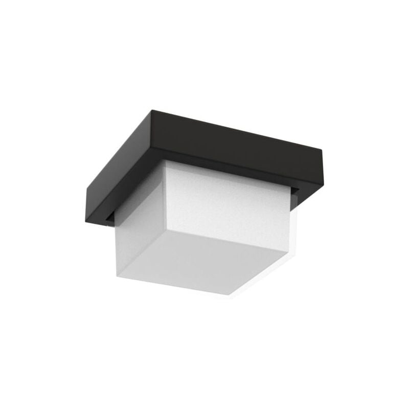 SNQ - Plafonnier led 12 w IP65 étanche, plafonnier carré, blanc chaud 3000 k, applique murale, éclairage intérieur et extérieur pour couloir,