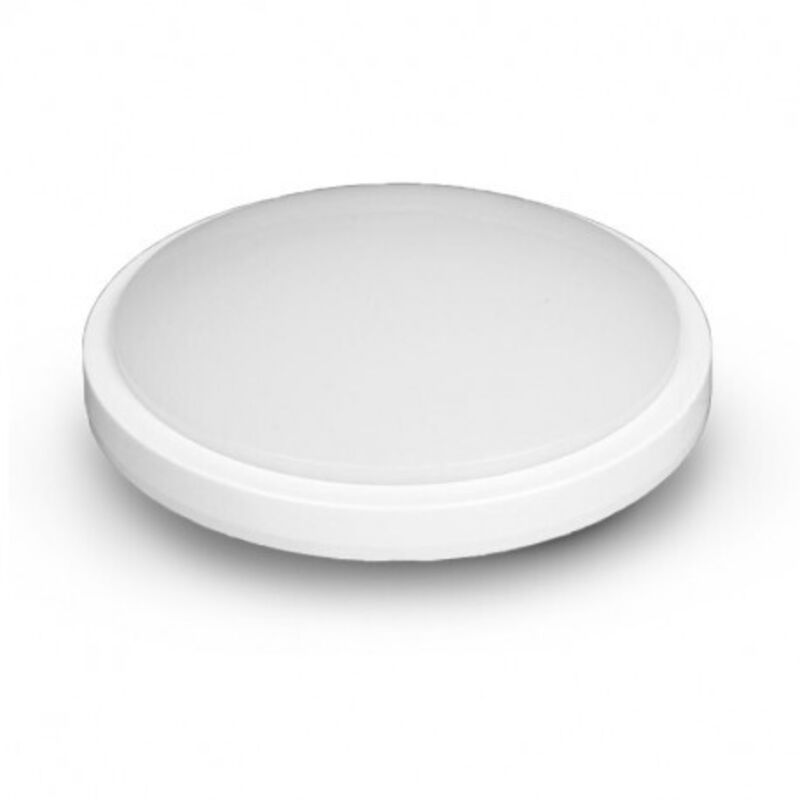 Vision-el - Plafonnier led cassiopee - 24W Ø330 mm (détecteur en option) Miidex Lighting® blanc-neutre-4000k - blanc - detecteur-radio-frequence