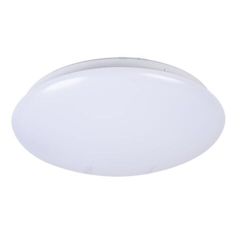 Plafonnier salle de bain ip44 led 31cm chrome miroir halo