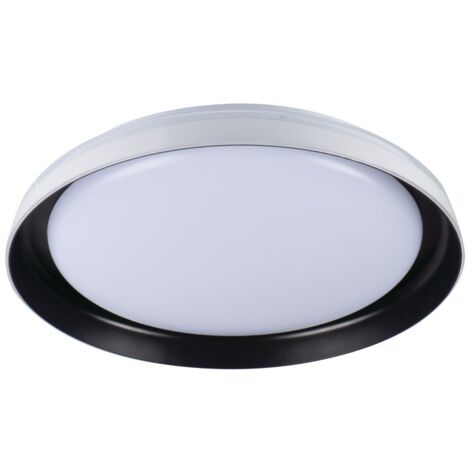 Plafonnier LED 17,8W Ø43 blanc/noir 4000K Kanlux Nifu