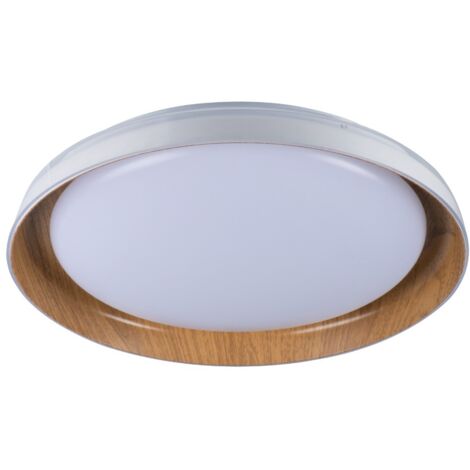 Plafonnier LED 17,8W blanc/chêne Ø43 4000K Kanlux NIFU