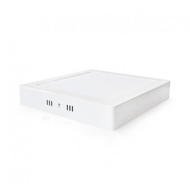 Vision-el - Plafonnier led luna quadra - 18W 220x220 mm Miidex Lighting® blanc-chaud-3000k - blanc