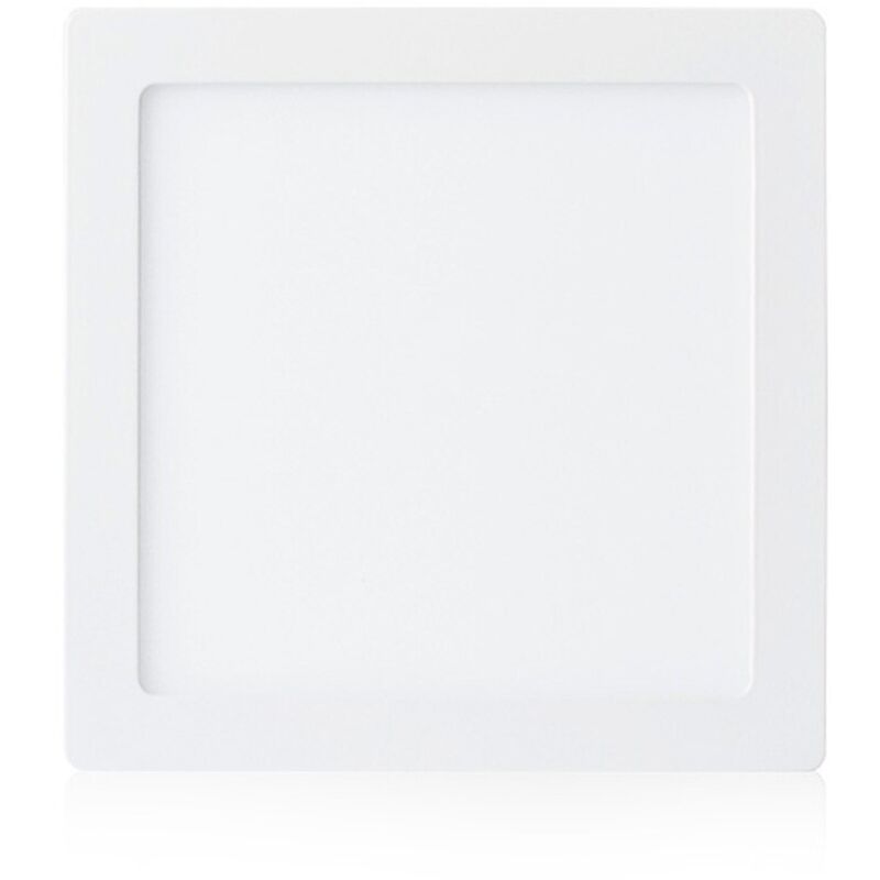 Plafonnier LED en saillie carrés LUNA QUADRA Ø220 x 220 x 33mm - 4000K Blanc neutre - 18W - 1540 Lm