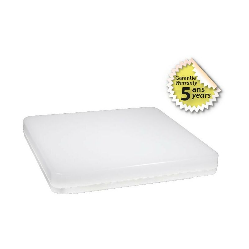 Plafonnier led quadra - 18W (détecteur en option) Miidex Lighting® blanc-neutre-4000k - sans-detecteur