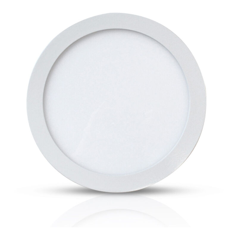 Plafonnier led luna - 18W Ø220 mm Miidex Lighting® blanc-chaud-3000k - blanc