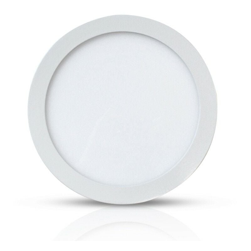 Plafonnier led luna - 18W Ø220 mm Miidex Lighting® blanc-chaud-3000k - blanc
