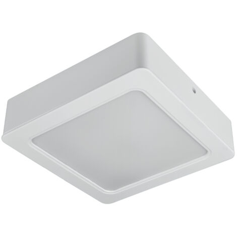 Plafonnier LED 18W carré blanc IP54 CCT 2en1 réglable