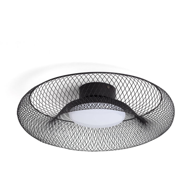 Ledkia - Plafonnier led 18W Métal cct Sélectionnable Zeiryn m Noir