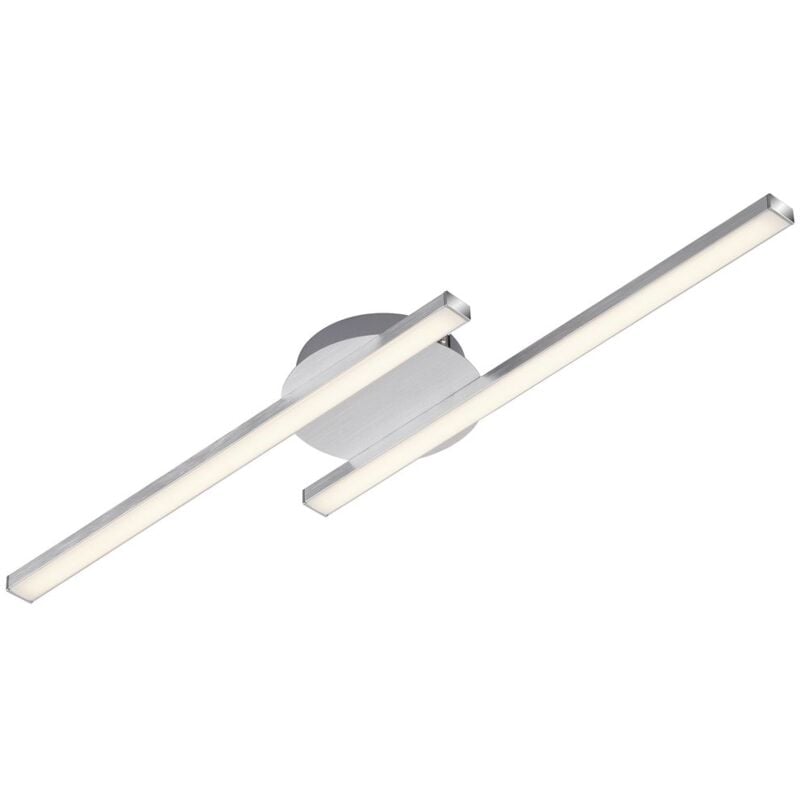 Plafonnier led Briloner leuchten go, 6 w, 480 lm, IP20, couleur aluminium, métal-plastique, 55,4 x 12 x 4 cm