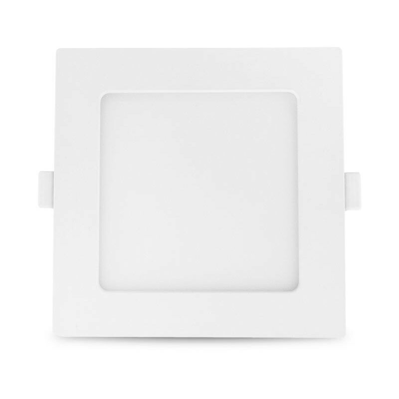 Plafonnier led slimy 10W Carré 150x150 mm Miidex Lighting blanc-chaud-3000k - blanc