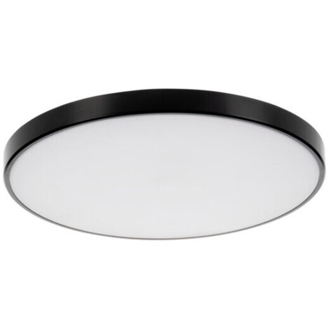 Plafonnier LED 20W noir rond Ø39cm CCT connecté Wi-Fi
