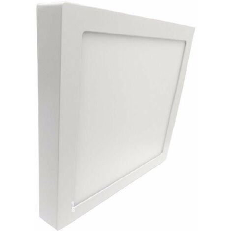 Plafonnier LED 24W 220V Carré - Unité / Blanc Chaud  - SILUMEN