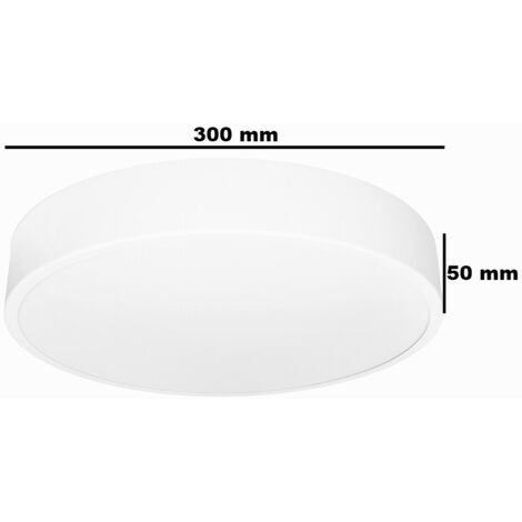 Plafonnier LED 24W Ø30cm 4000K blanc Houston IdeaLED