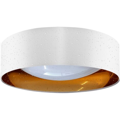 Plafonnier LED 24W 4000K Ø40cm blanc/or Tuluza Polux
