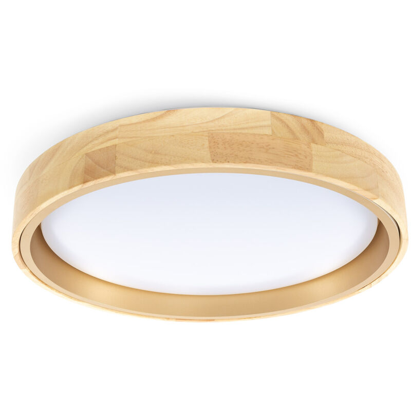 Efectoled - Plafonnier led 24W Rond Métal Ø400 mm Lunder Doré
