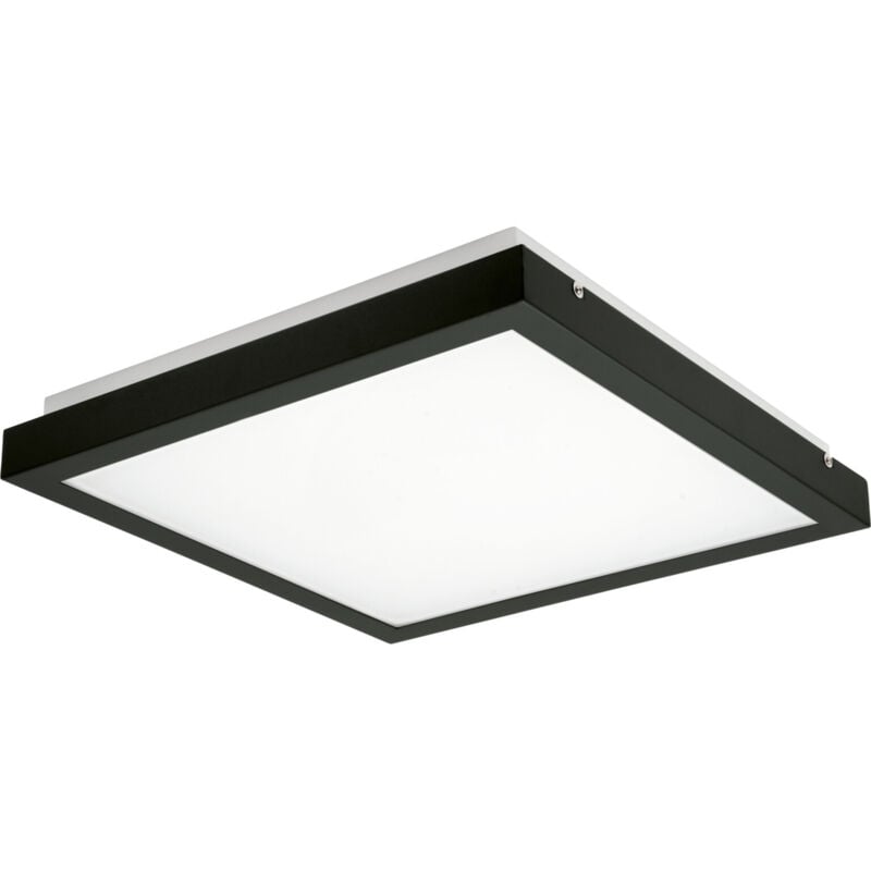 Plafonnier LED 25W à détecteur Noir - Blanc Naturel 4000K