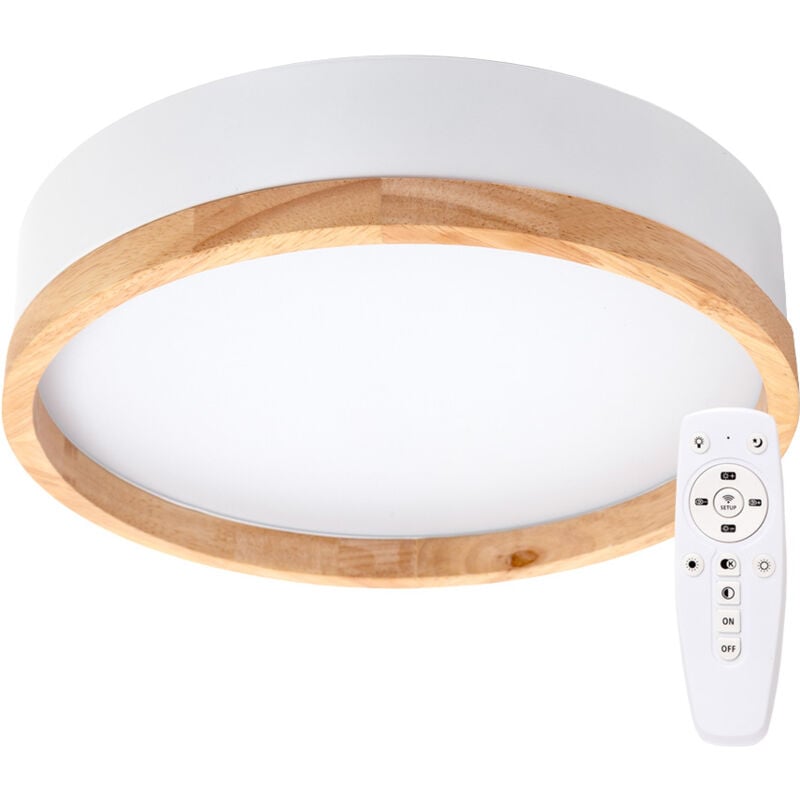 Plafonnier LED 27W 2 700Lm Rond Bicolore "Maria" CCT Sélectionnable 40 000H [HO-CCT-LED05]