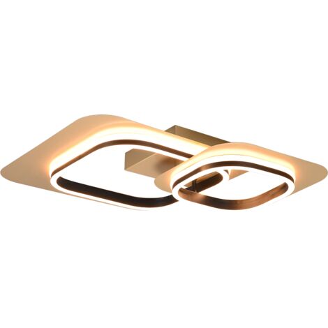 Plafonnier led 28w 3400lm 3000k noir or - trio - lugo 60770679 60770679 60770679 60770679 60770679 60770679 60770679 60770679