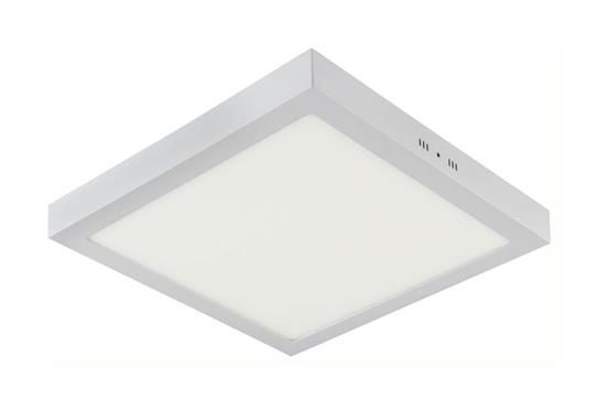 Plafonnier LED 28W carré 3000K - Blanc