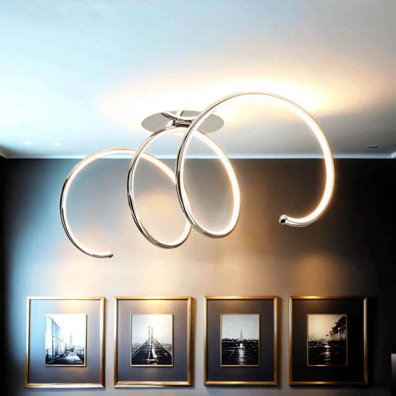 Licht-erlebnisse - Plafonnier led 3000 k 2300 lm Moderne Vagues Licht-erlebnisse - Plafonnier led 3000 k 2300 lm Moderne Vagues