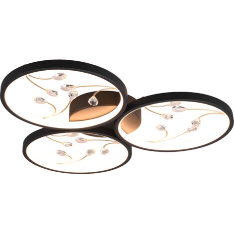 Plafonnier led 30w 3600lm 3000k dimmable par interrupteur - trio - groovy 58647163 58647163 58647163 58647163 58647163 58647163 58647163 58647163