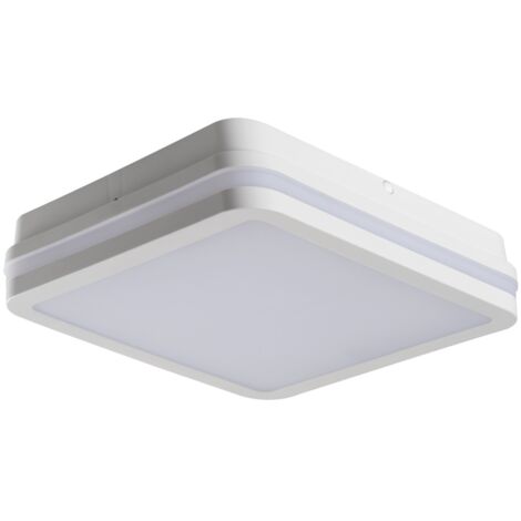 Plafonnier LED 30W carré 26cm CCT IP65 blanc Kanlux