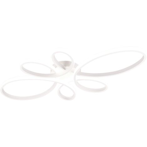 Plafonnier Led 32 W 3900lm 4000K dimmable interrupteurdesign blanc - Trio - Fly