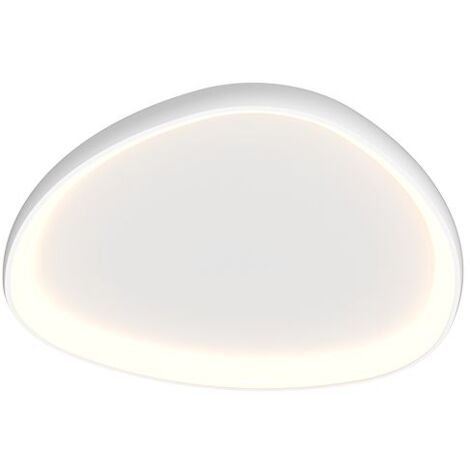 Plafonnier LED 32W Variable Blanc Mat Zambelis - Blanc chaud - 3000K